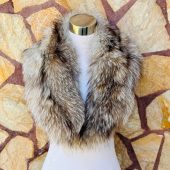 GORGEOUS Crystal FOX FUR Collar • Real Fur Collar • Real Fur Scarf • Fur Wrap • Fur Shawl