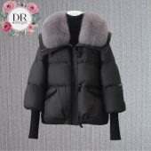 Luxurious Extended Cuff Puffer Jacket with Thickened Faux Fur Collar – Stylish, Warm, and Comfortable Winter Coat for Women Winter Warm Gift