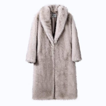 Luxury Faux Fur Coat Winter Long Overcoat Warm Plush Jacket Women Fashion Outerwear Elegant Shaggy Fluffy Furry Coat Vintage Style